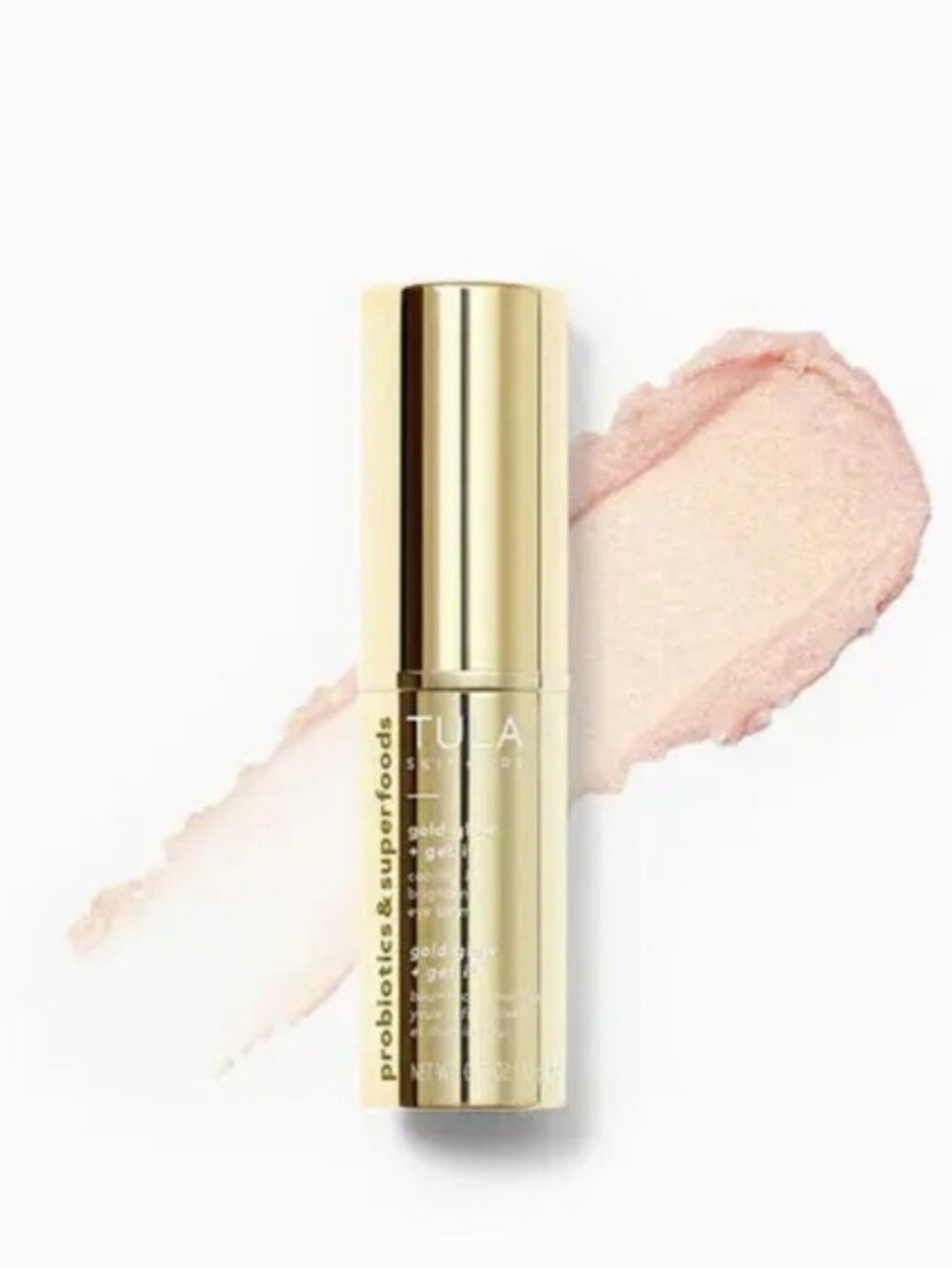 TULA Skincare Gold Glow + Get It Cooling and Brightening Eye Balm 0.35 oz 10g